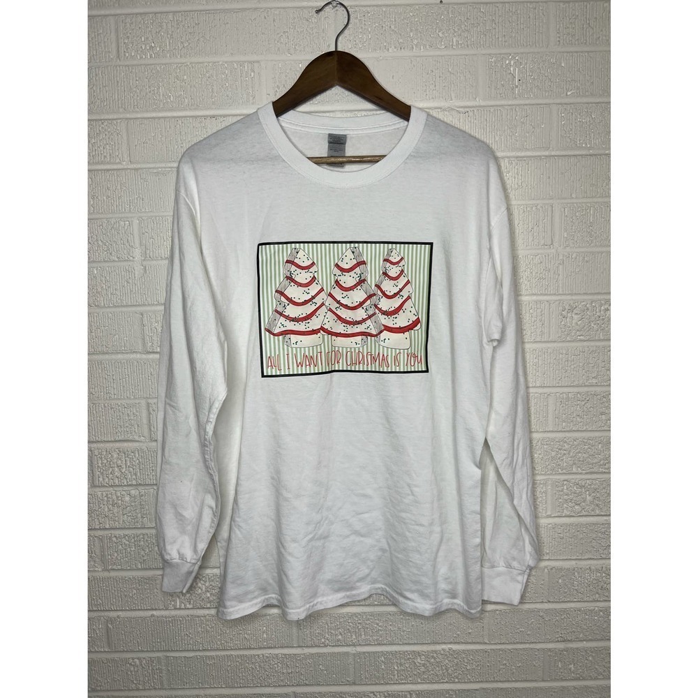 Little Debbie Christmas tree cakes long sleeve t shirt